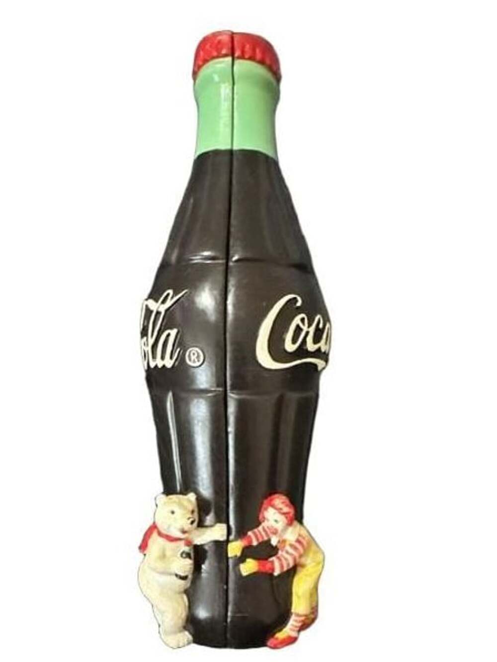 8in Coca-Cola 2000 McDonald's Orlando Convention Hinged Resin Bottle Figure